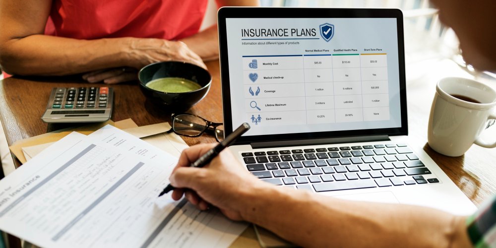 senior adult life insurance healthcare concept